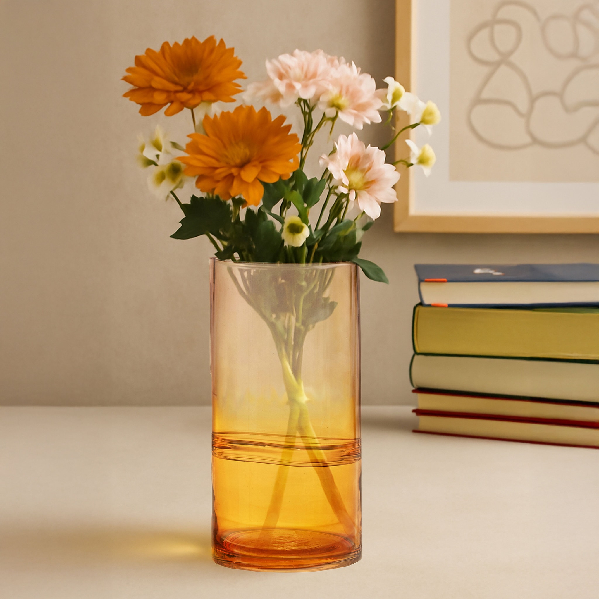 Orsina Contemporary Design Vase, Easy To Assemble Flower Ceramic Vase, Compact And Lightweight Vase For Flowers image 1
