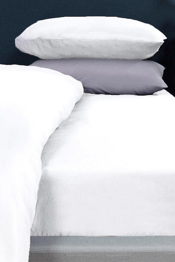 OHS Plain Dyed Non-Iron Fitted Bed Sheet