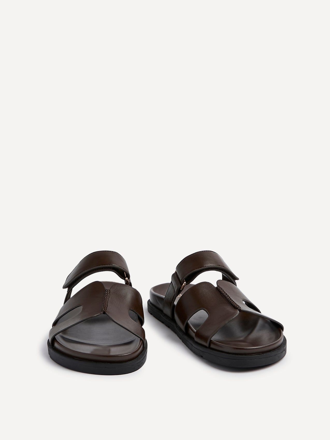 Linzi Emmy Brown Faux Leather Footbed Linked Design Sandal image 5