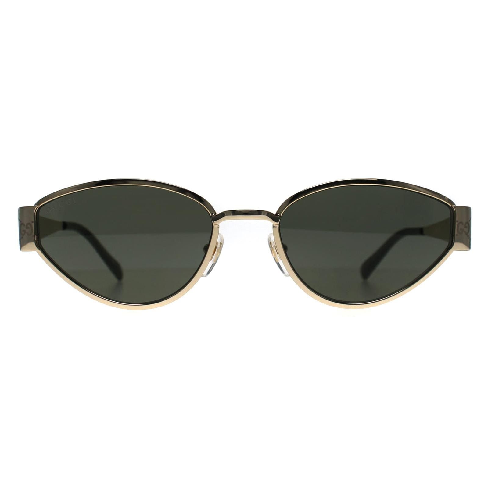 Gucci Oval Gold Grey GG1853S image 1