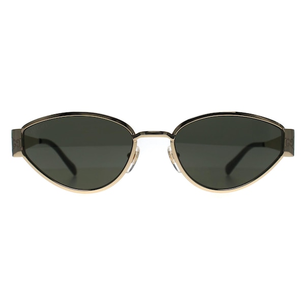 Gucci Oval Gold Grey GG1853S