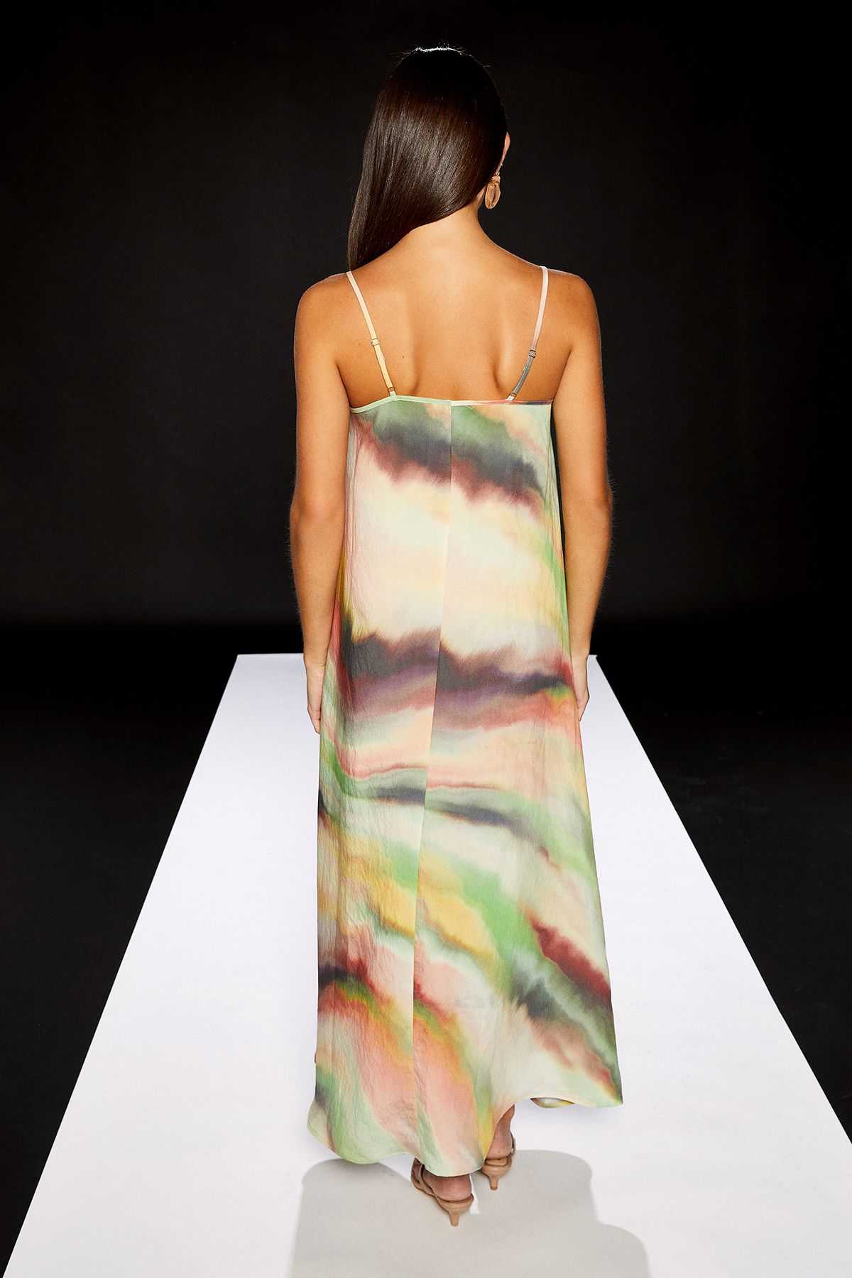 RUNWAY 1.8.1.8 Runway 1.8.1.8 Printed Strappy Maxi Dress Multi image 4