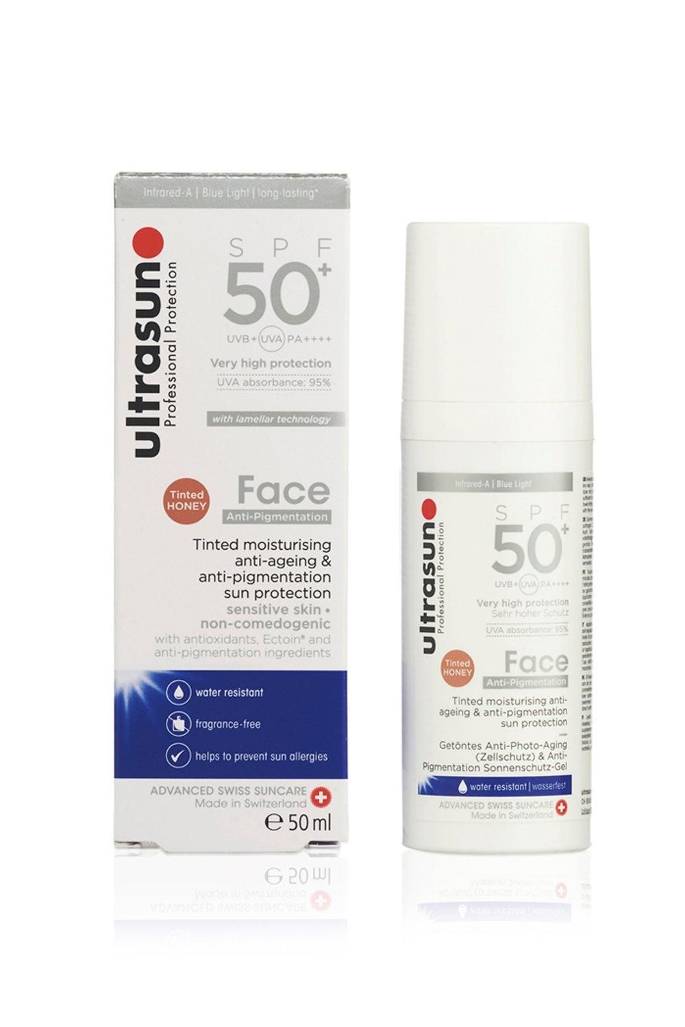 Ultrasun Face Anti-Pigmentation Tinted SPF50+ 50ml Honey image 1