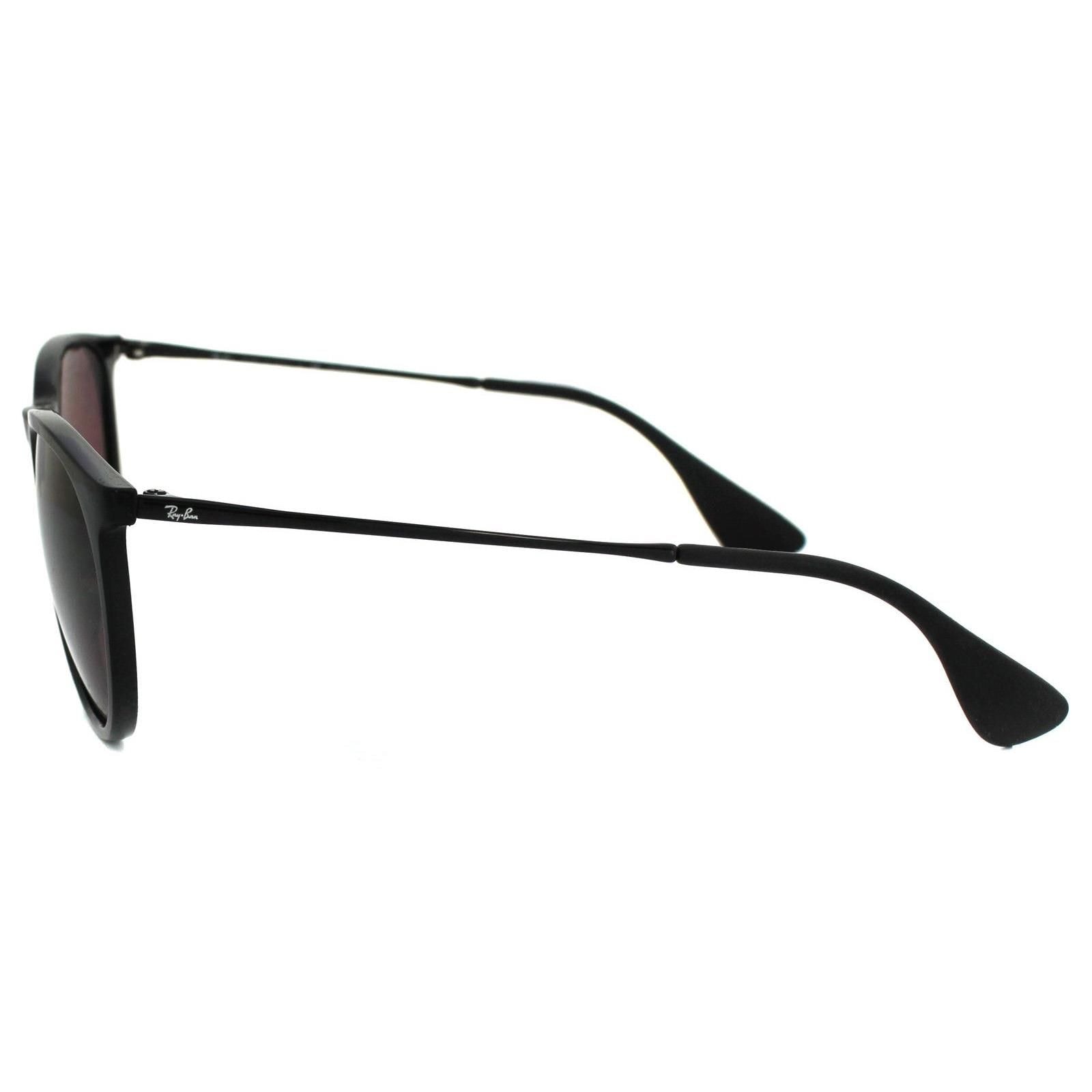 Ray-Ban Round Black Violet Mirror Polarized Sunglasses image 3