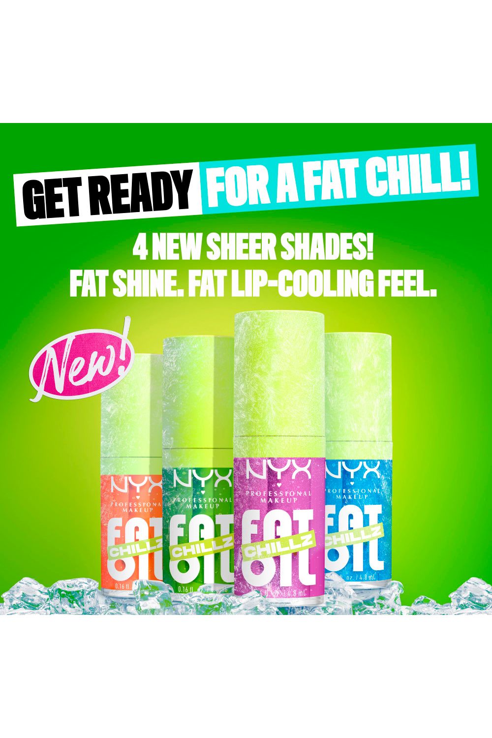 NYX Professional Makeup Fat Oil Lip Drip Lip Gloss 4.8ml Kiwi Freeze image 3