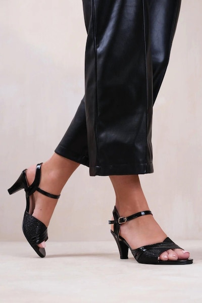Where's That From 'Portugal' Wide Fit Low Heel Sandals Buckle Ankle Strap