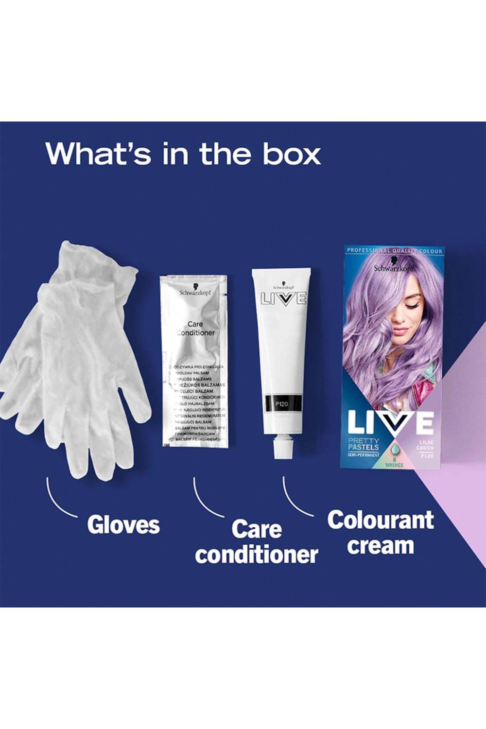 Schwarzkopf Live Ultra Brights 'Hair Dye' P120 Lilac Crush 3x image 4