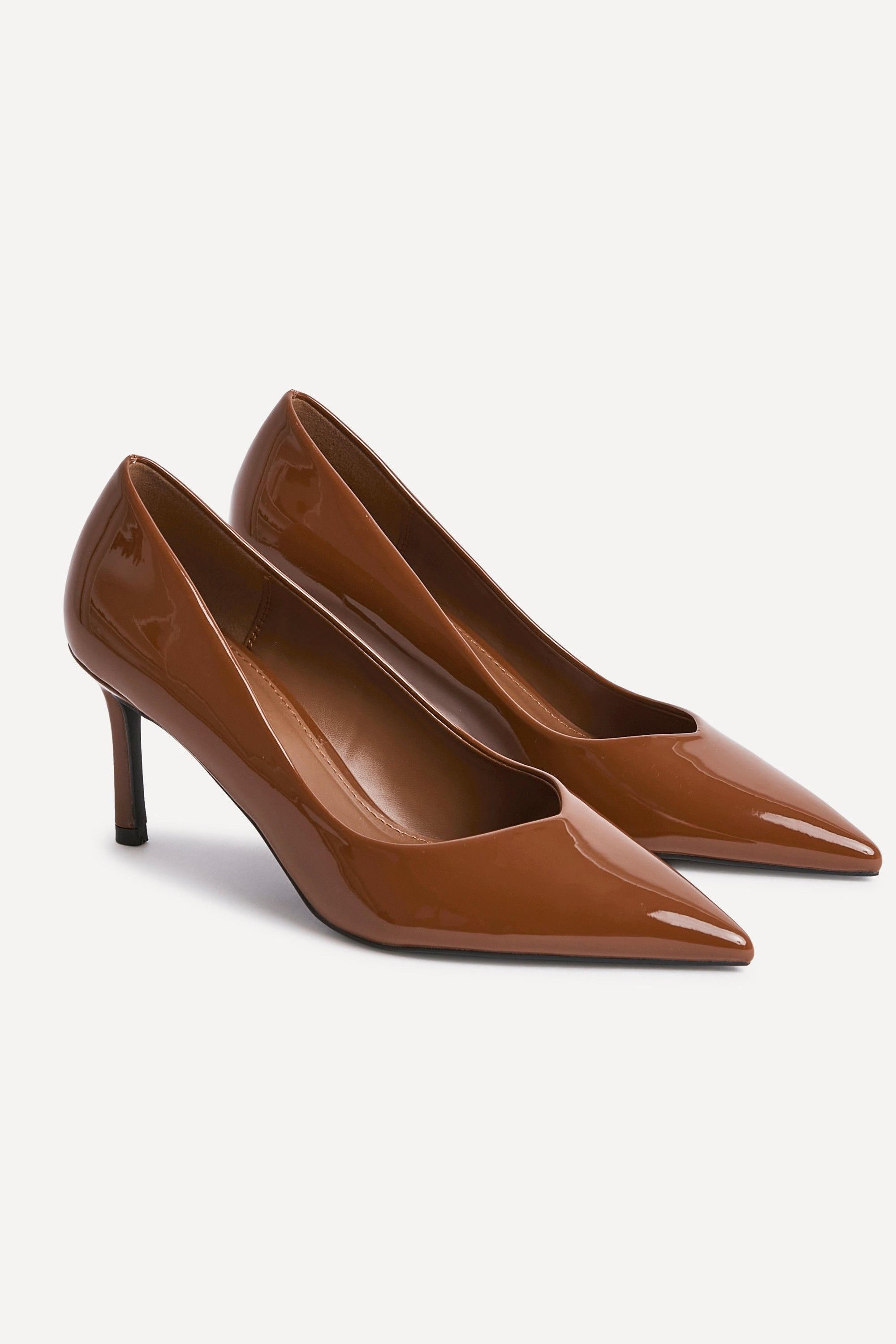 Linzi Classic Cognac Patent Court Heels image 5