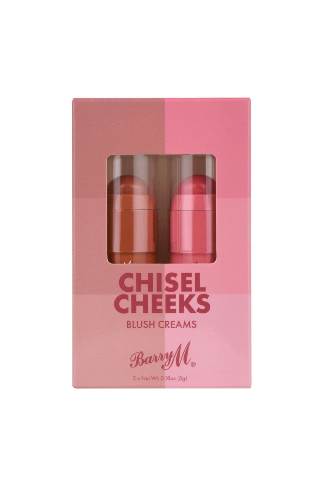 Barry M Chisel Cheeks Blush Creams Pink Blush Duo Multi image 1