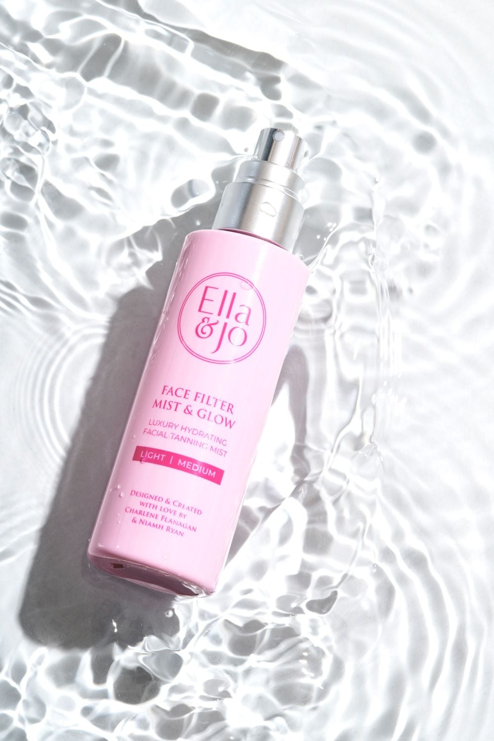 Ella & Jo Cosmetics Face Filter Mist & Glow - Tanning Mist 100ml Light Medium image 2