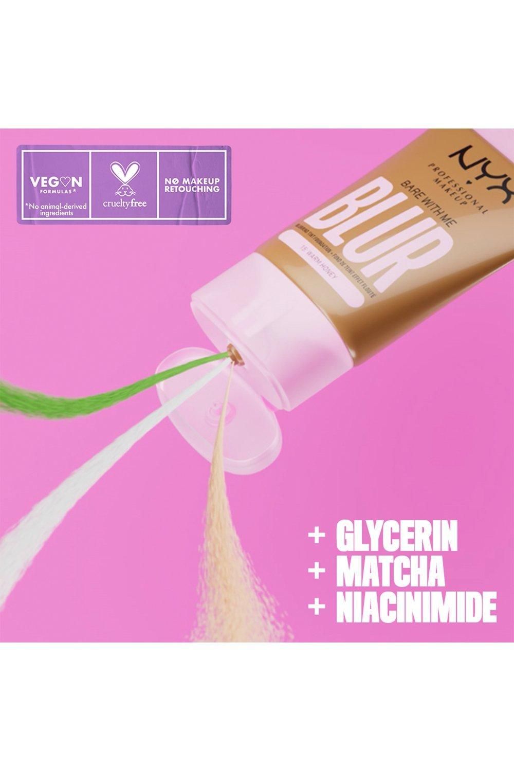 NYX Professional Makeup Bare With Me Blur Tint Foundation Deep Bronze image 8