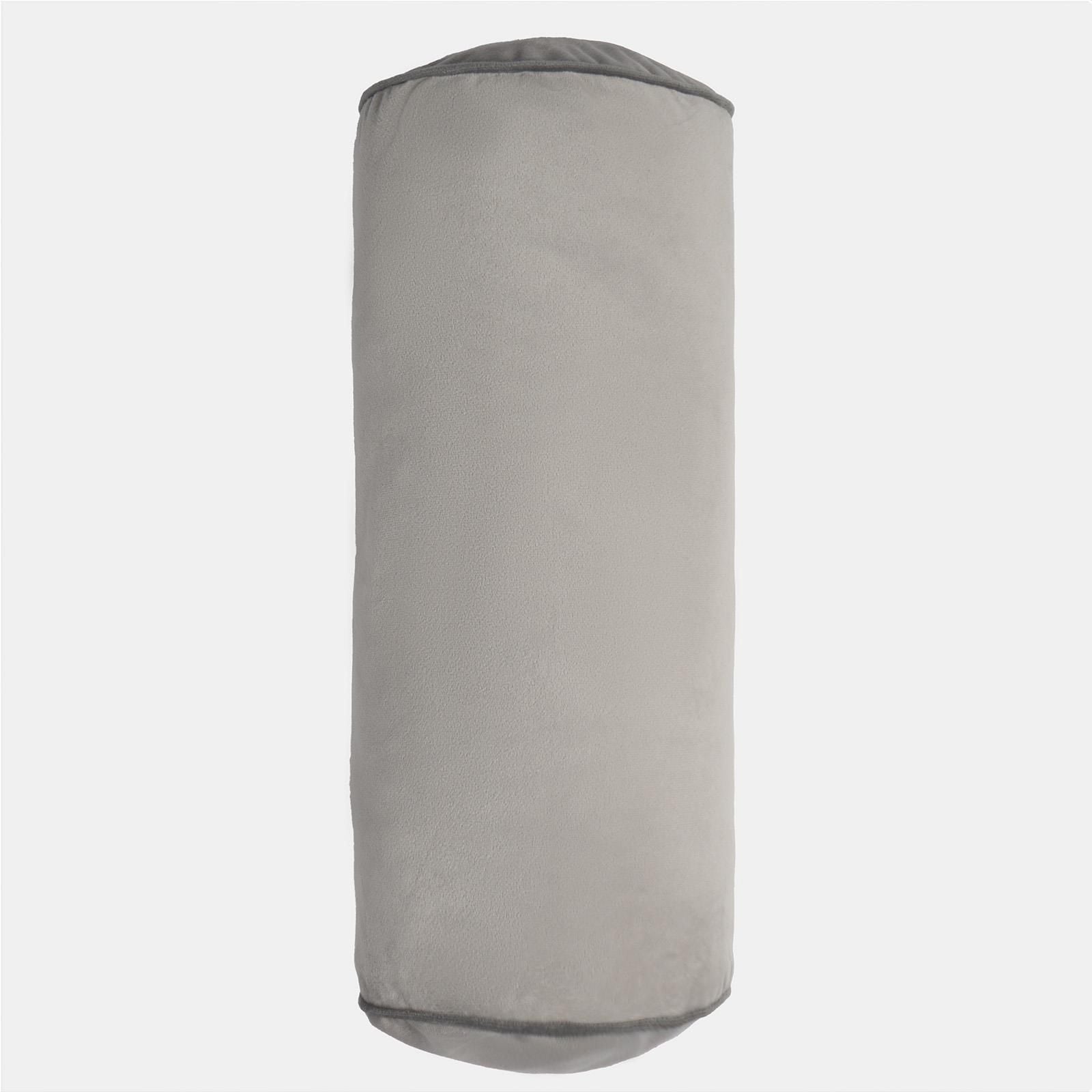 OHS Bolster Cushion Matte Velvet Filled Bedroom Sofa Plump Decorative Scatter Pillow image 4