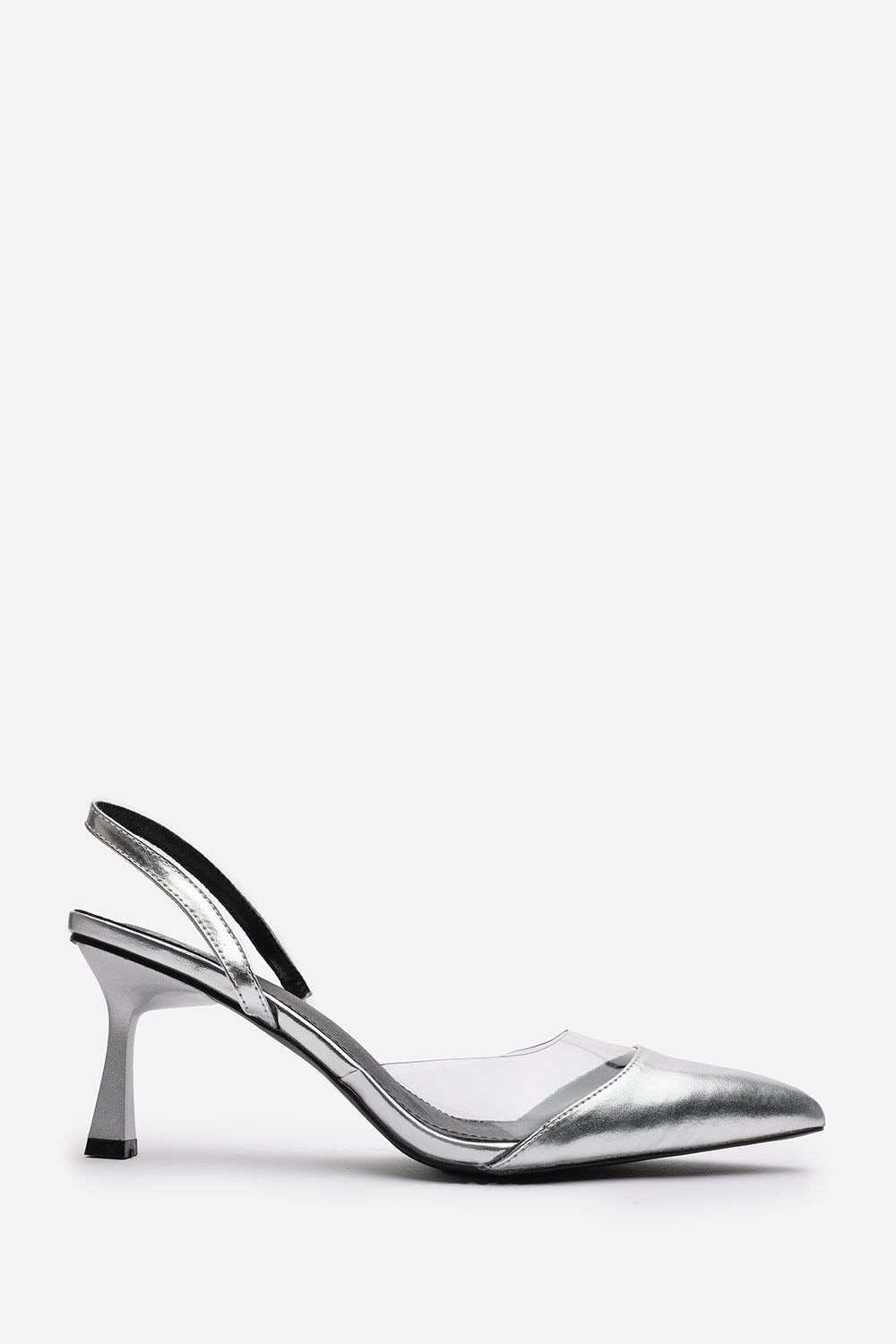 Where's That From 'Rose' Clear Strap Slingback Heels image 2