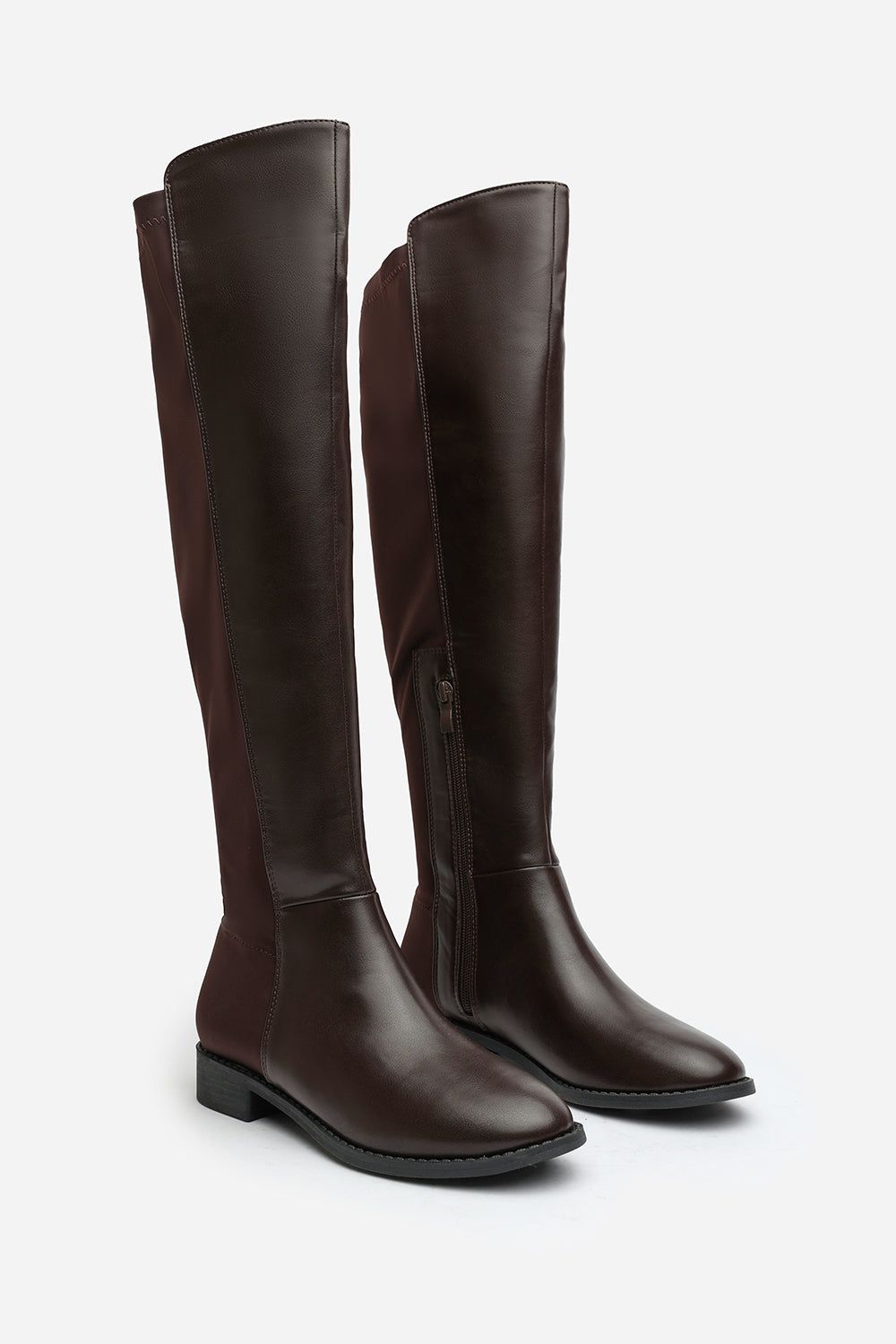 Where's That From 'Diem' Over Тhe Knee Pull On Boots with Low Heel image 3