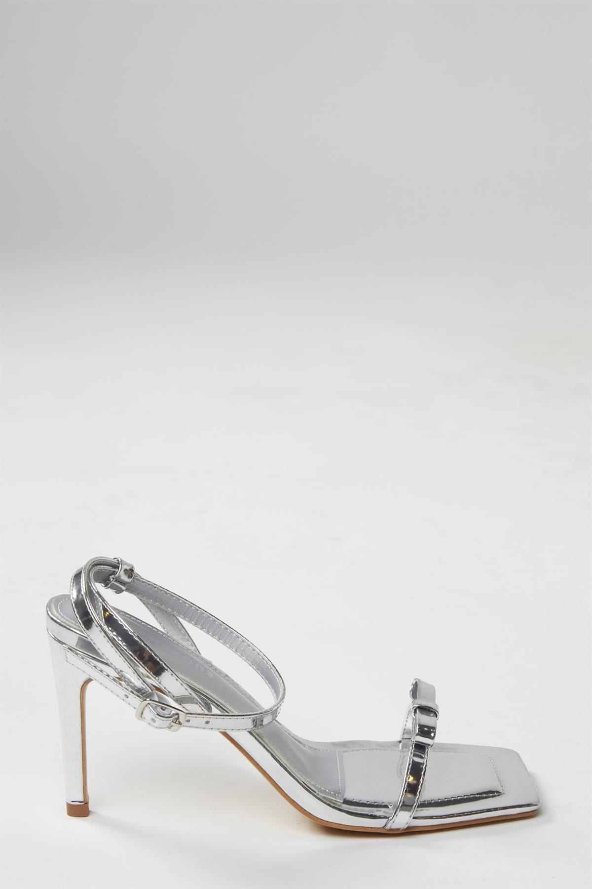 Shnoo Gold Strappy Bow Barely There-Heels image 1