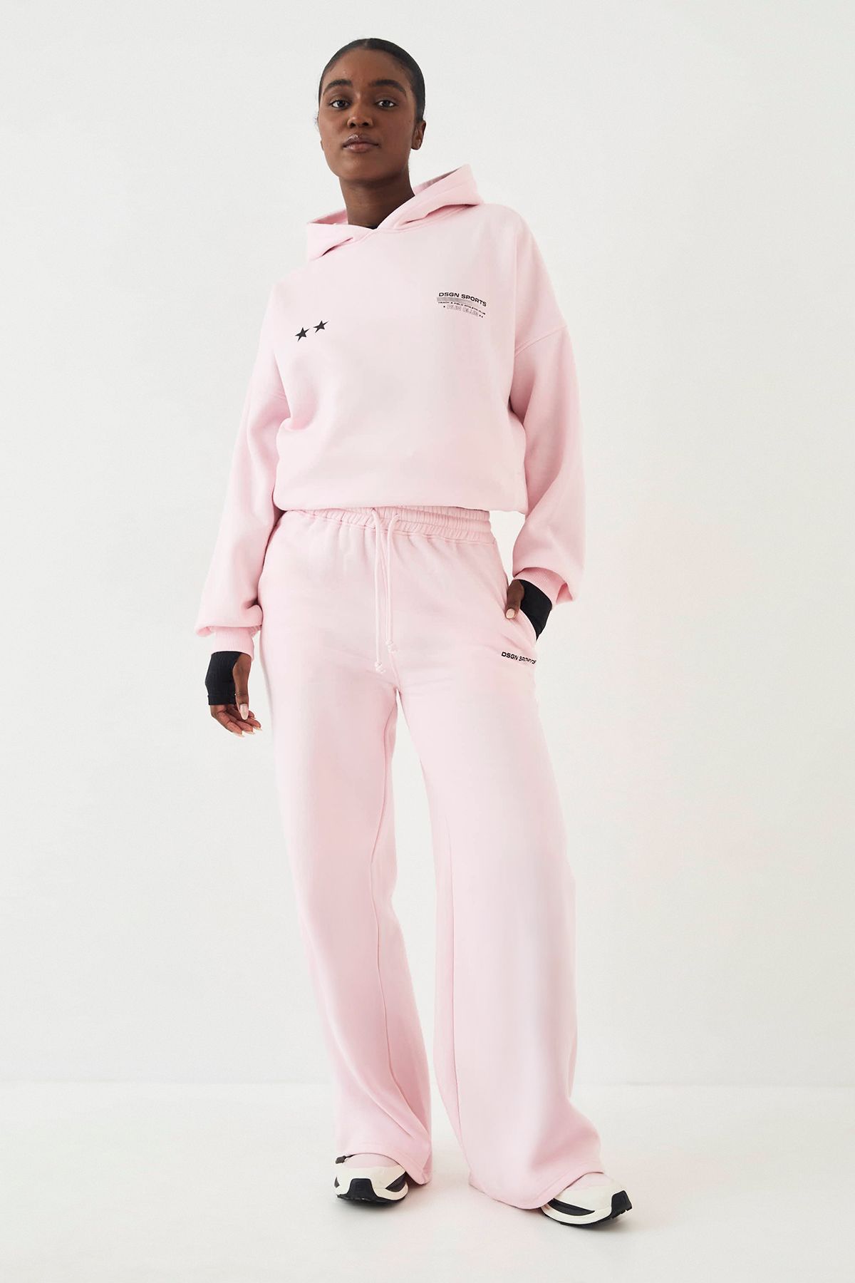DSGN Studio DSGN Studio Sport Straight Leg Jogger Marshmallow Pink image 1