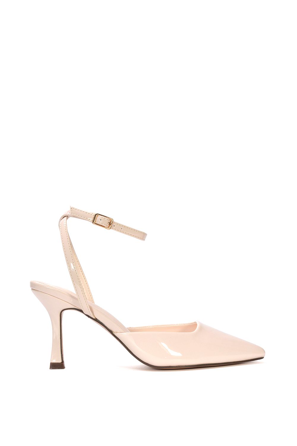 XY London 'Tori' Pointed Toe Stiletto Heels With Ankle Strap