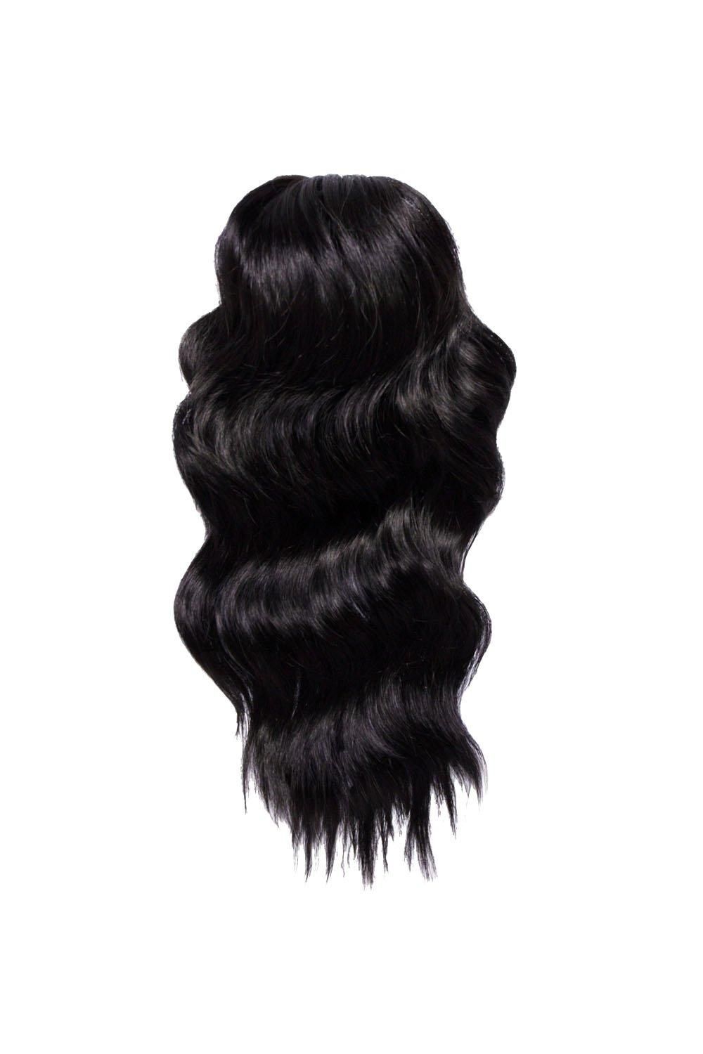 Lullabellz Brushed Out Wave 16inch Claw Clip Pony Natural Black