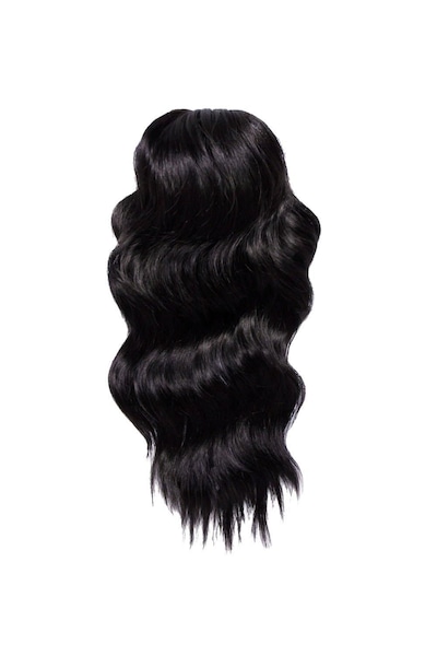 Lullabellz Brushed Out Wave 16inch Claw Clip Pony Natural Black