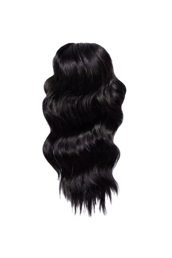 Lullabellz Brushed Out Wave 16inch Claw Clip Pony Natural Black