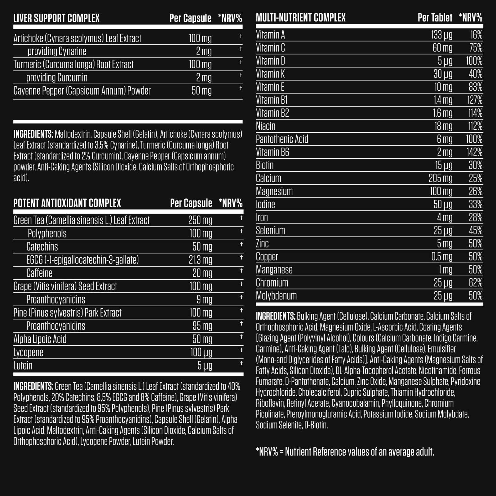 Applied Nutrition Black Stak Ultimate Health Pack - 30 Servings image 10