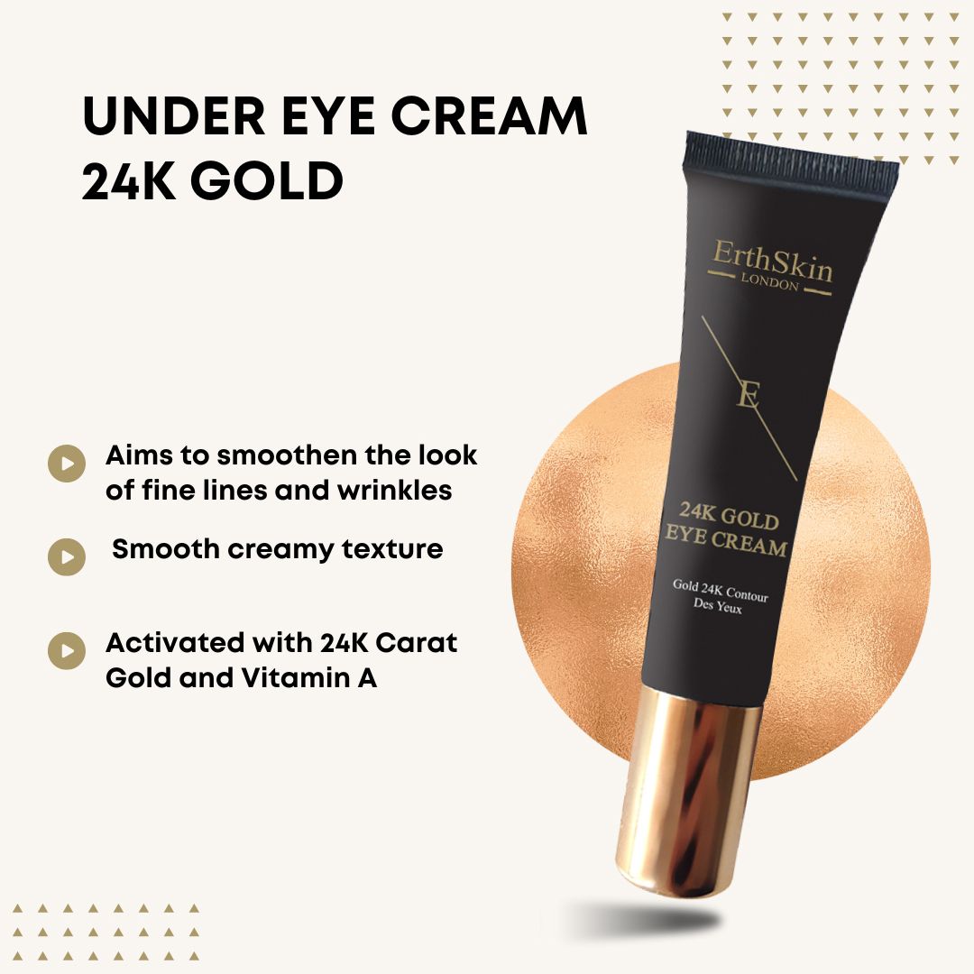 Erth Skin London Under Eye Cream 24k Gold 15ml image 4
