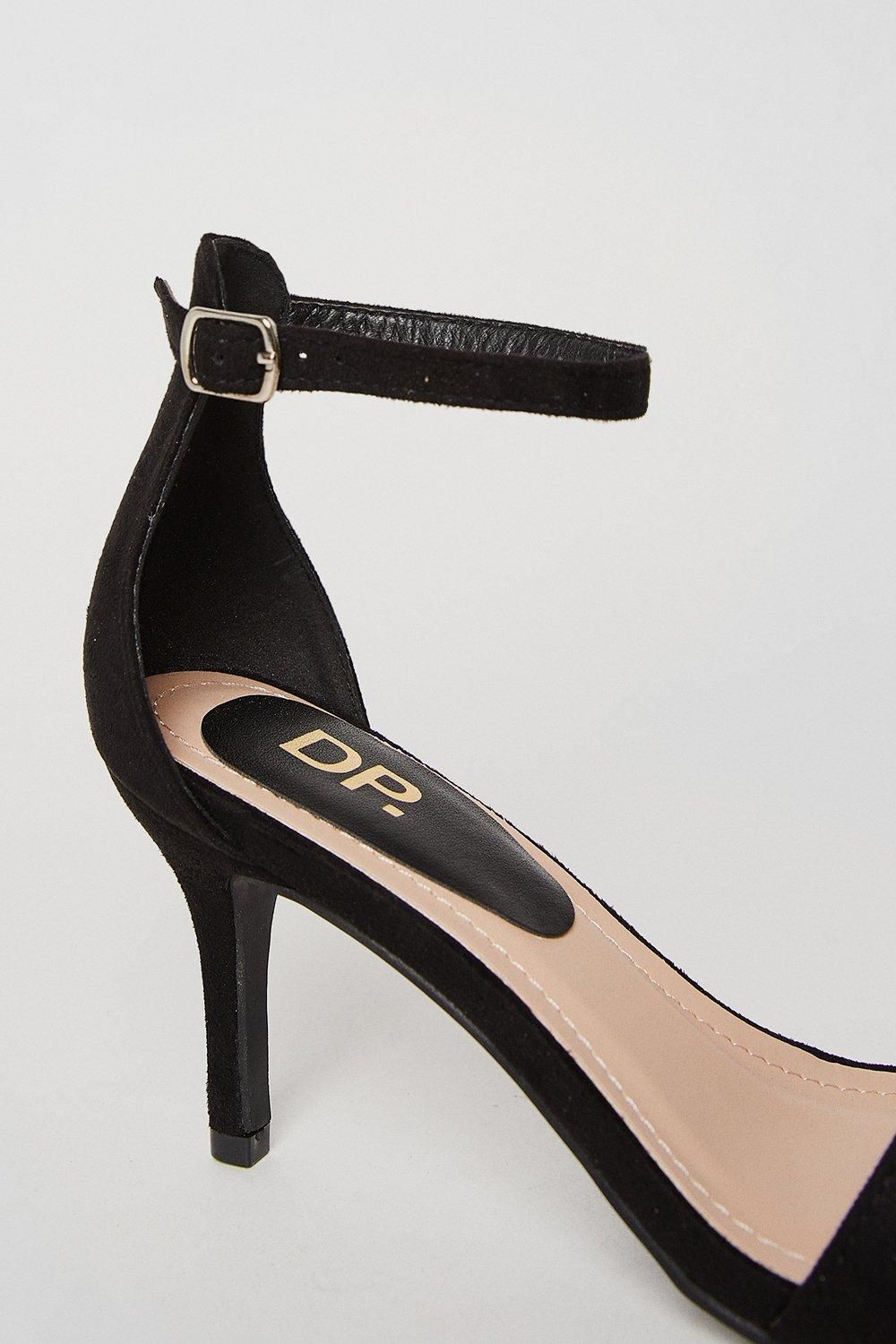 Dorothy Perkins Tasha Barely There Medium Stiletto Heel Sandals Black image 4