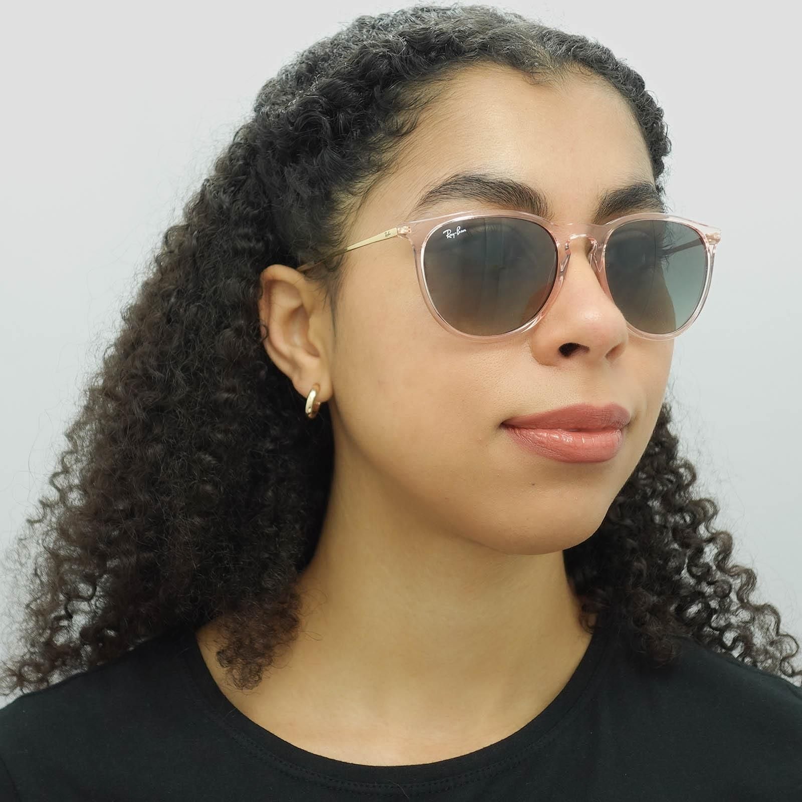 Ray-Ban Round Transparent Pink Grey Gradient RB4171 Erika image 5