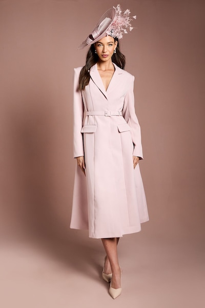 Coast Lisa Tan Tailored Coat Blush