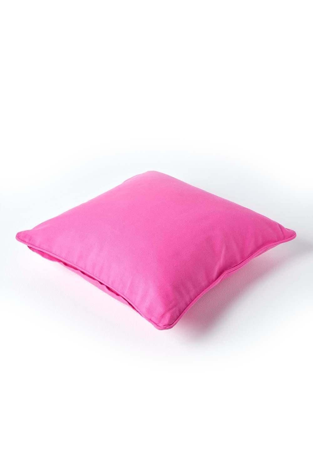 Homescapes Cotton Plain Cushion Cover image 3