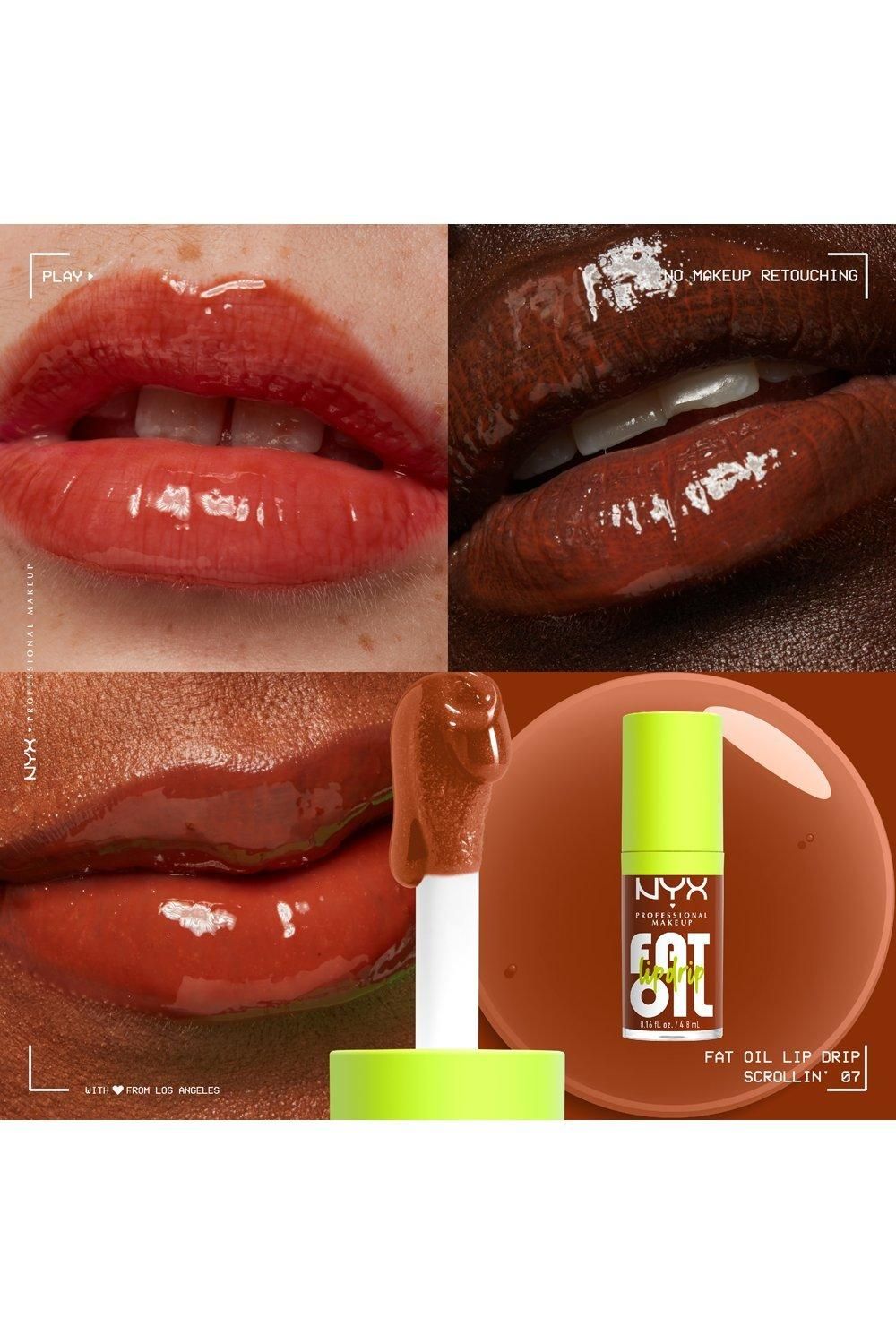 NYX Professional Makeup Fat Oil Lip Drip Lip Gloss 4.8ml Scrollin image 4