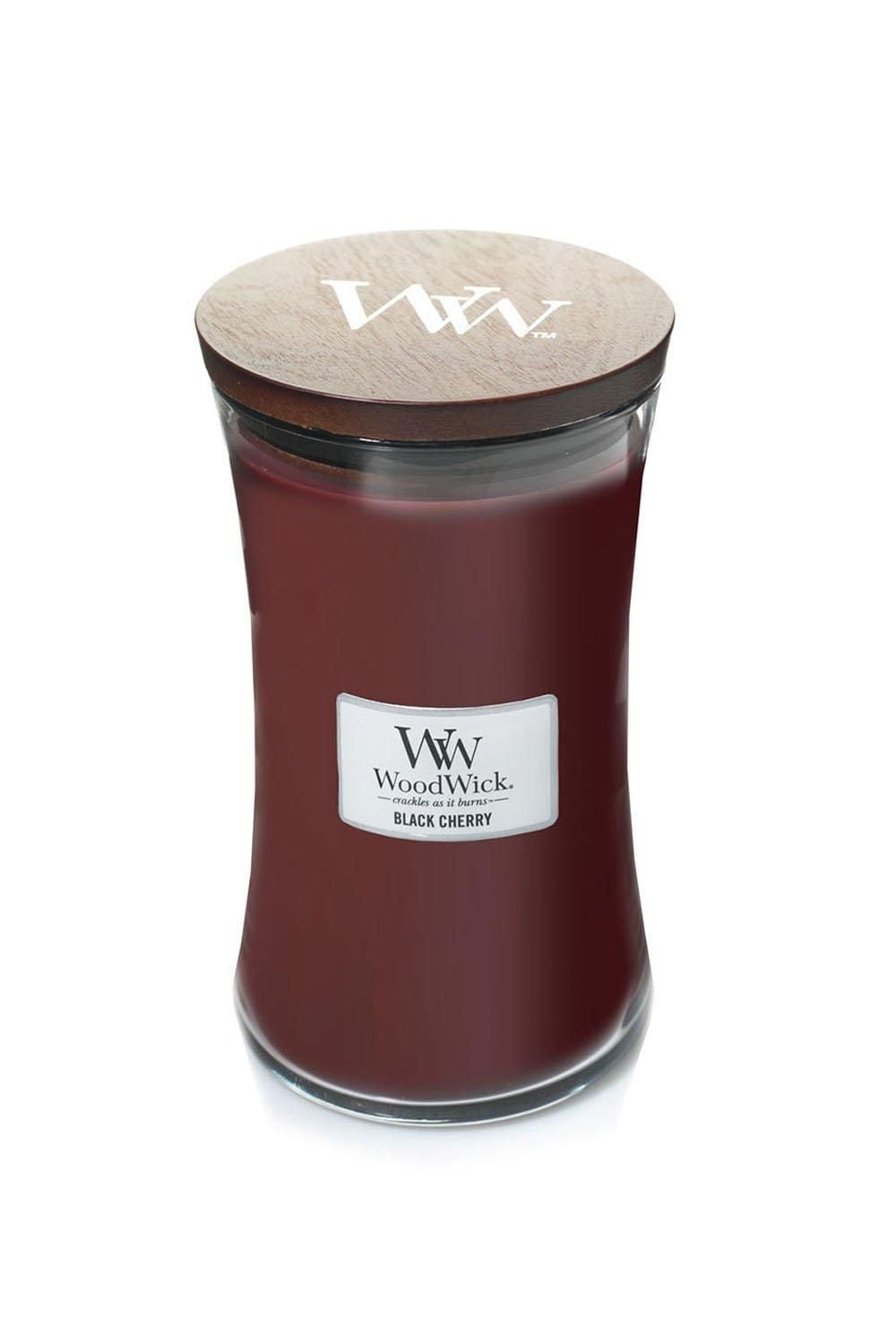 Woodwick Black Cherry Large Candle Red image 1