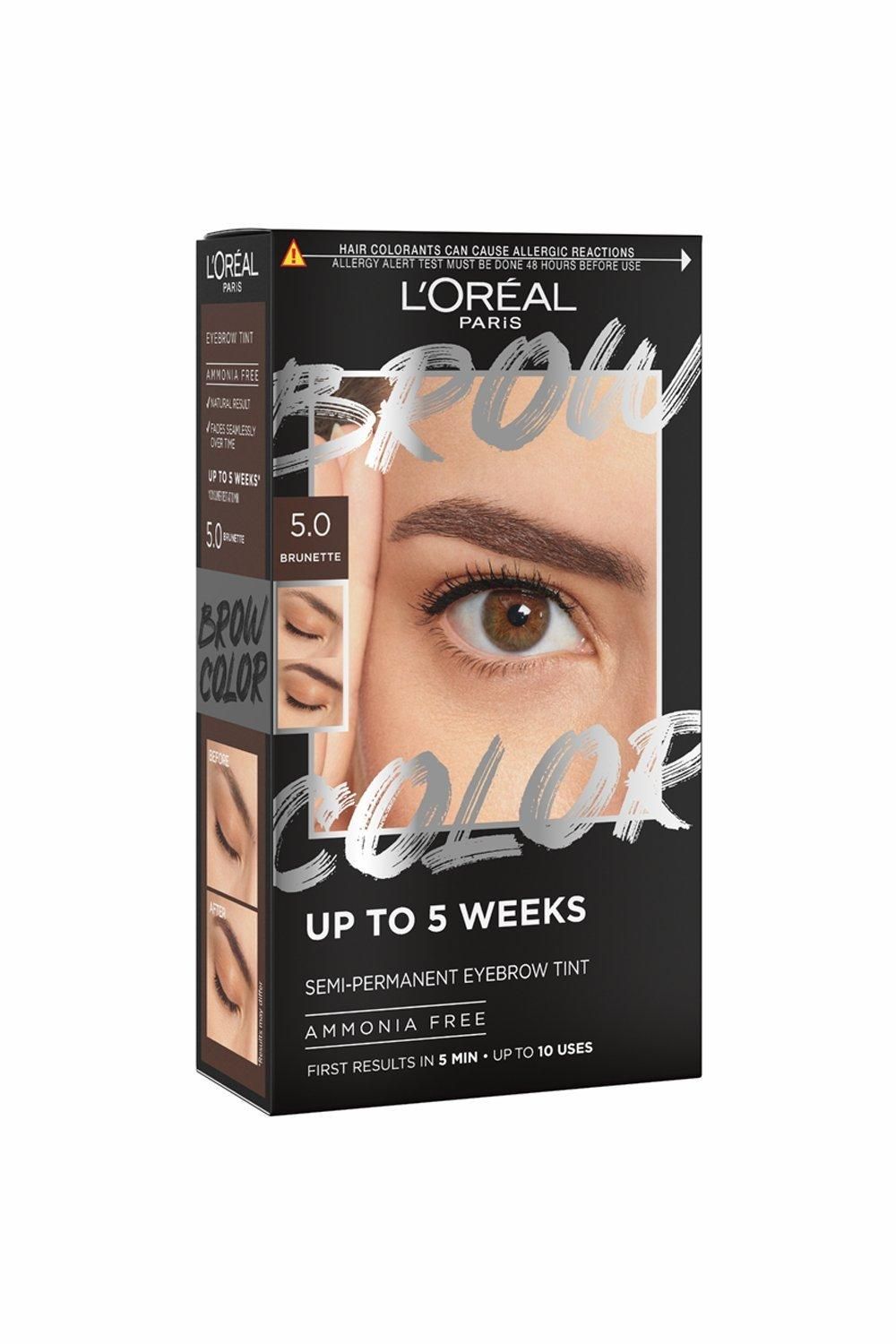 L'Oréal Paris Brow Color, Semi-Permanent Tint Brunette image 1