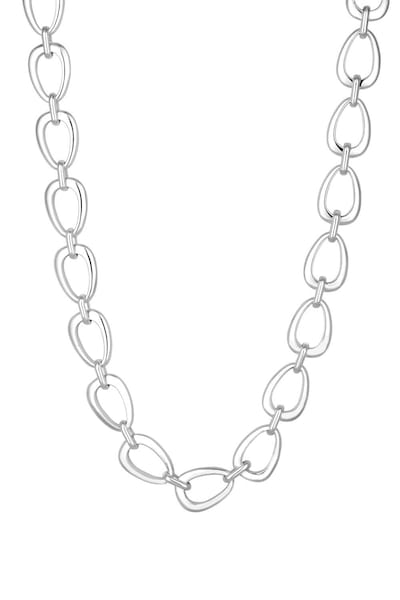 Inicio Recycled Sterling Silver Plated Open Linked Necklace - Gift Pouch