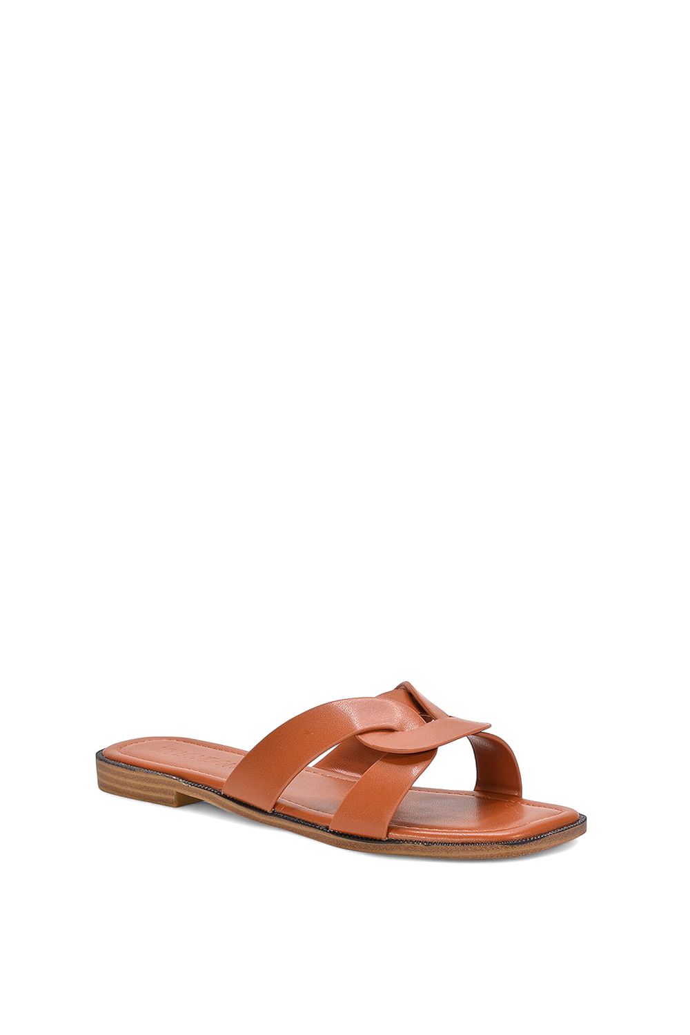 XY London 'Charley' Open Toe  Slip On Slider Sandals With Square Toe image 2
