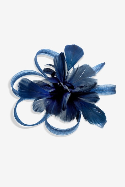 Jon Richard Navy Floral Clip Fascinator