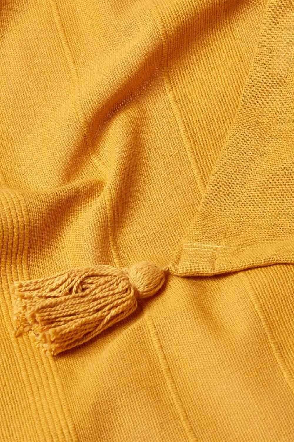 Homescapes Cotton Rajput Ribbed Throw image 5