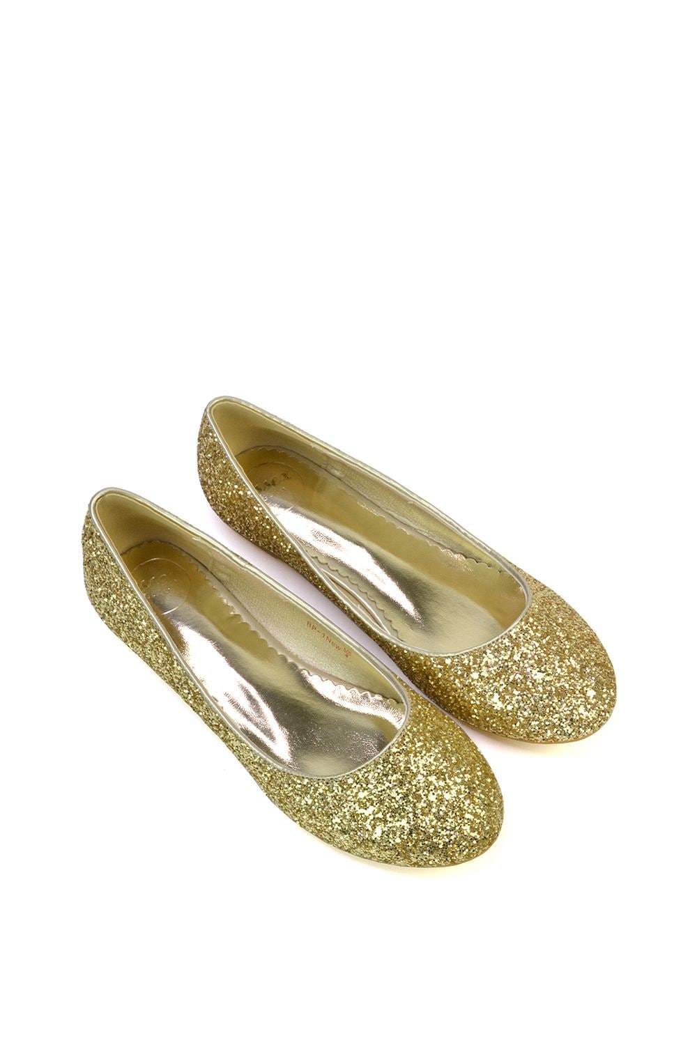 XY London 'Karissa' Flat Slip on Sparkly Glitter Ballerina Pumps image 5