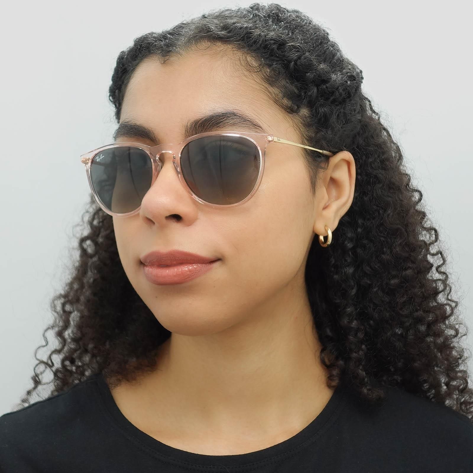 Ray-Ban Round Transparent Pink Grey Gradient RB4171 Erika image 6
