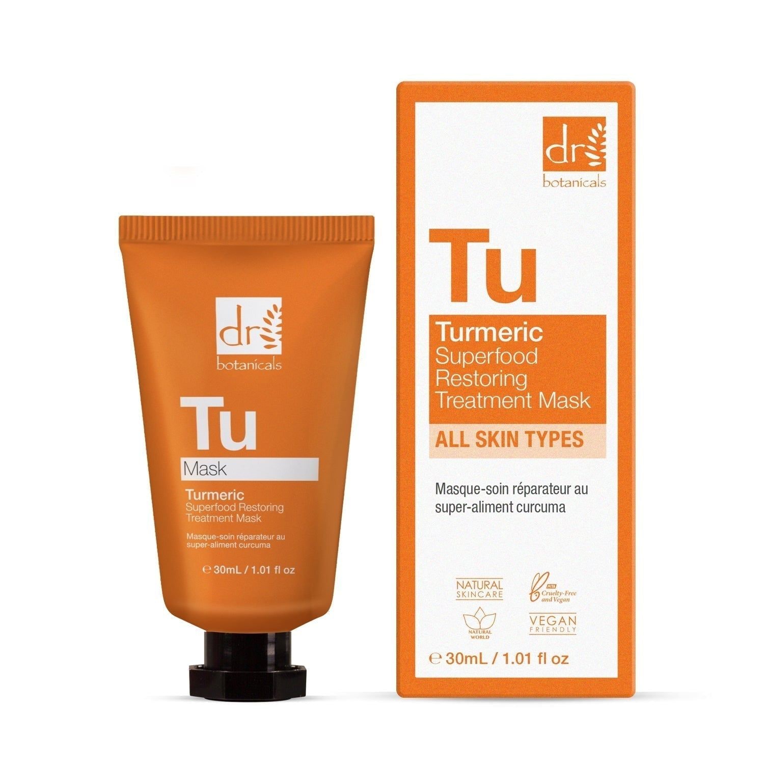 Dr. Botanicals Turmeric Restoring Treatment Mask 30ml x 2 Duo Set image 2