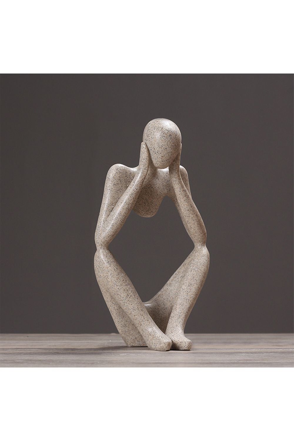 Living and Home Art Abstract Meditator Statue Tabletop Woman Figurine image 6