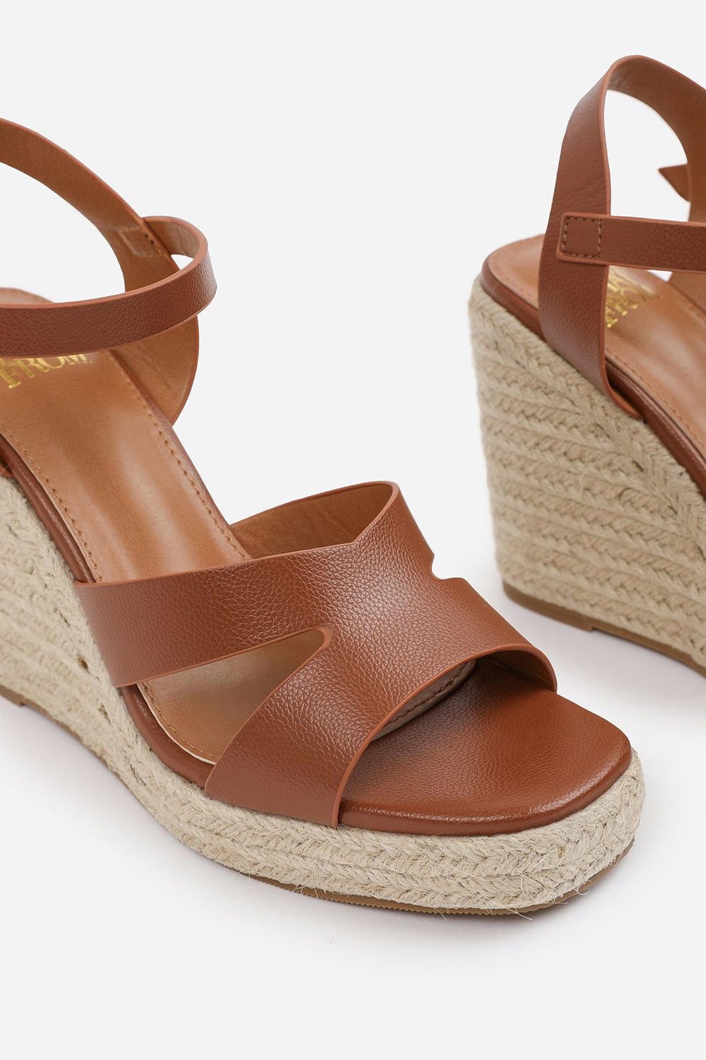 Where's That From 'Jaime' Cut Out Strap Detail Wedge Shoes With Buckle Closure image 4