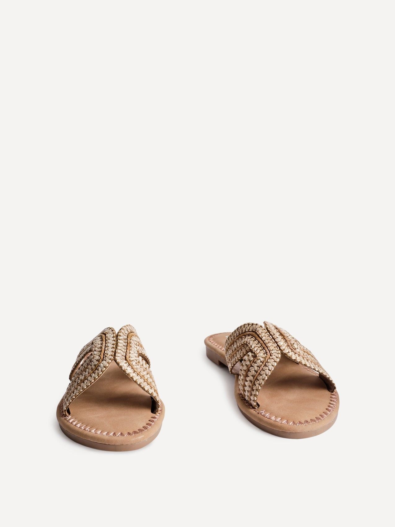 Linzi Solar Nude Flat Slider Sandals image 3