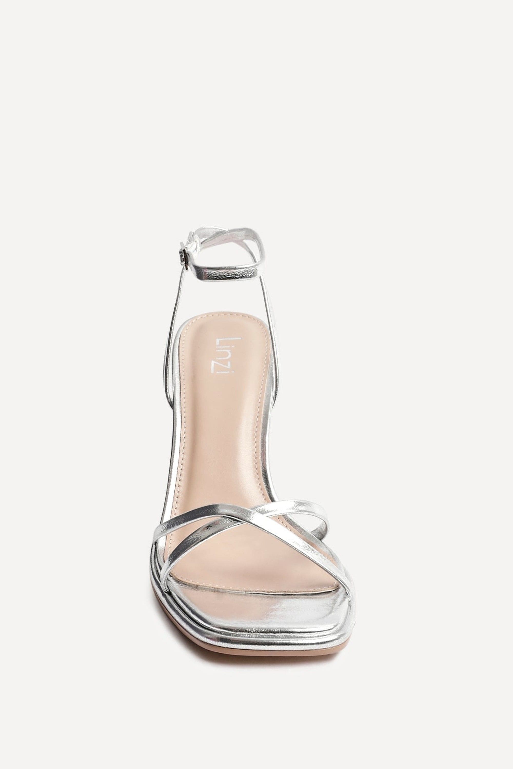 Linzi Verve Silver Crossover Stiletto Heel image 4