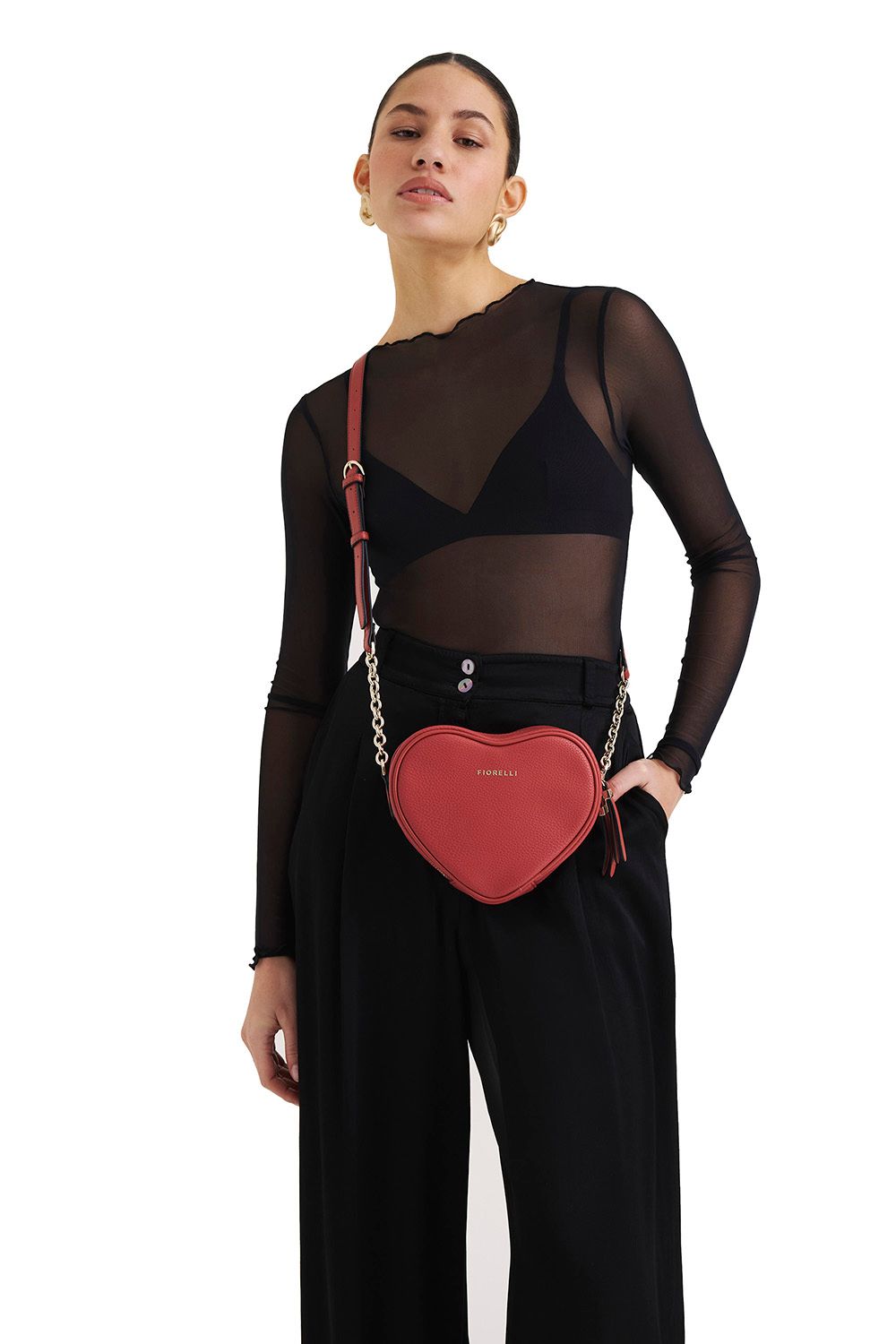 FIORELLI Esme Heart Crossbody Bag image 5