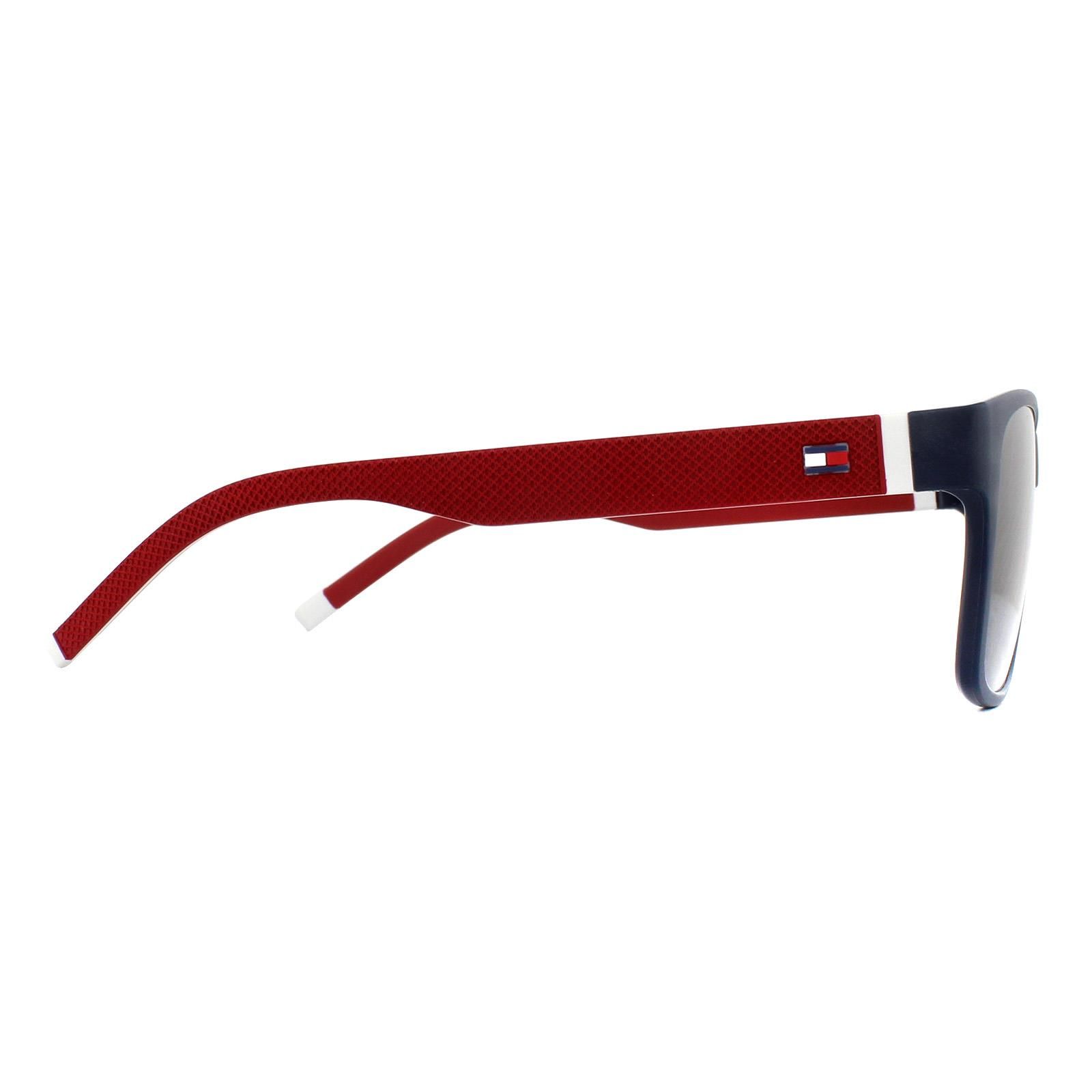 Tommy Hilfiger Rectangle Black Red White Blue Avio Sunglasses image 4