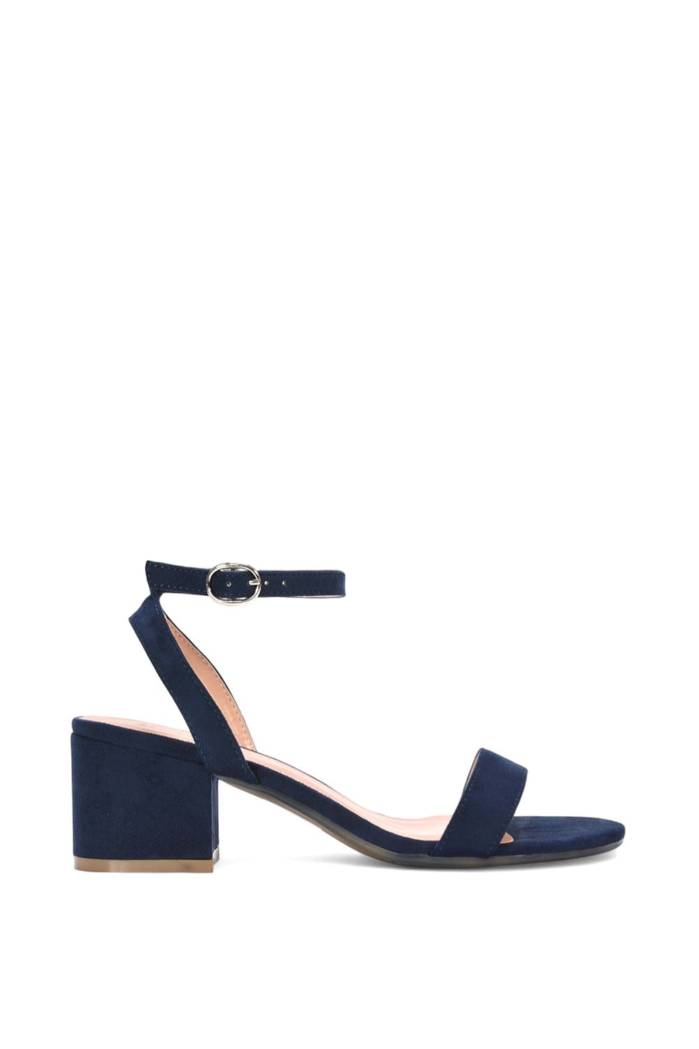 XY London 'Gemma' Low Block Heel Open Toe Strappy Sandal Shoes image 1