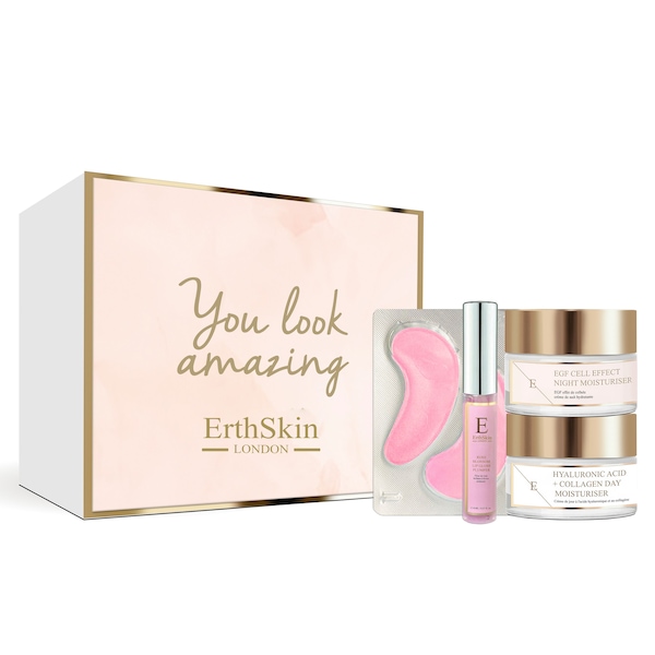 Erth Skin London Anti-Aging Rose Duo: Lip Gloss + Eye & Face Creams