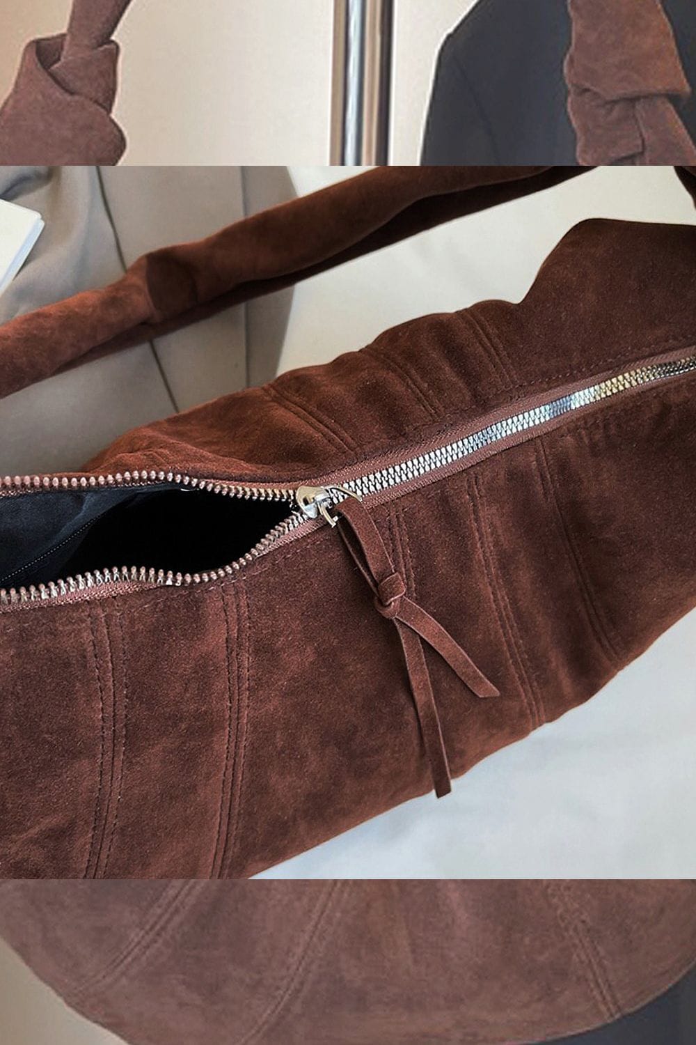 XY London 'Claud' Crescent Baguette Crossbody Shoulder Bag image 4