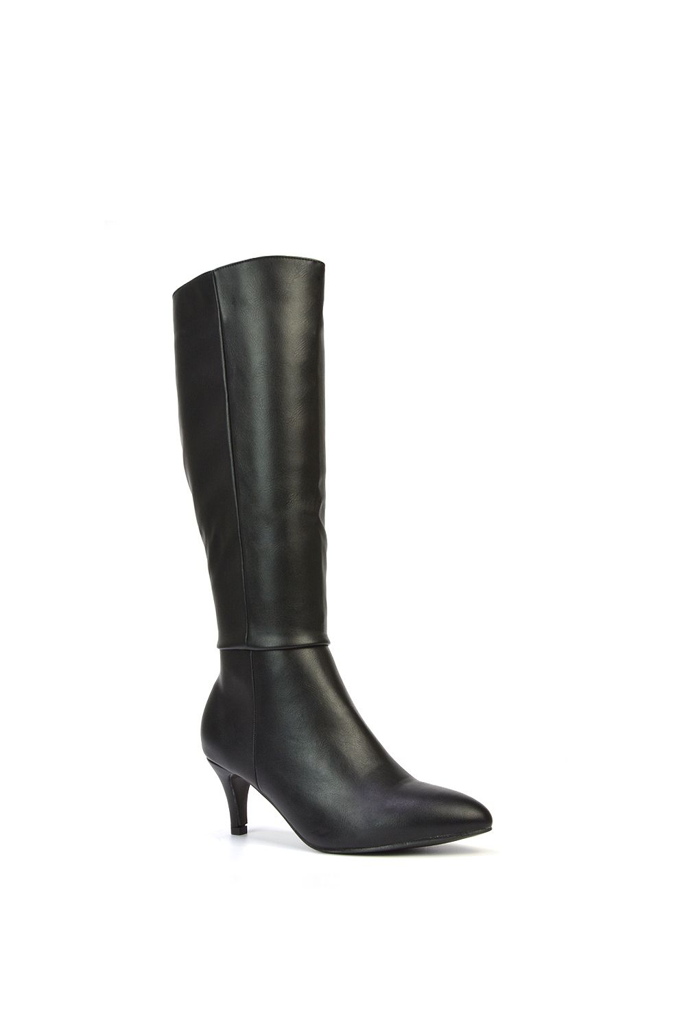 XY London 'Coby' Pointed Mid Stiletto Heel Knee High Boots image 2